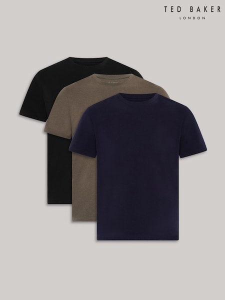 Ted Baker Green Crew Neck Mix T-Shirts 3 Pack (H21613) | €63