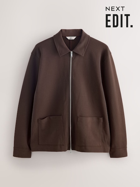Brown Chocolate EDIT Long Sleeve Shacket (H22015) | R$ 400
