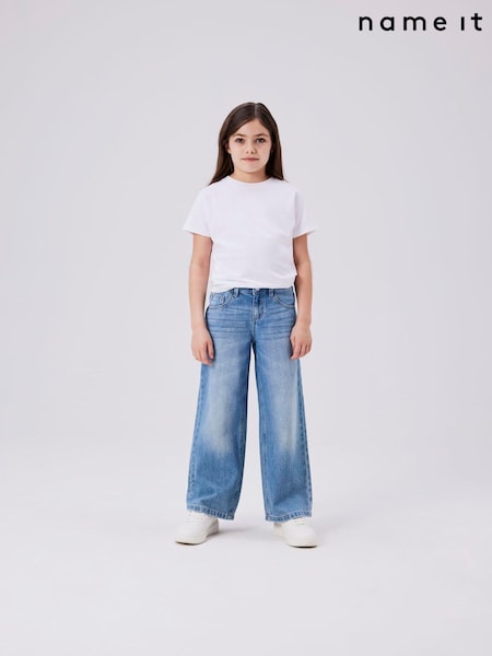 Name It Aqua Blue Wide Leg Jeans (H22120) | R$ 215