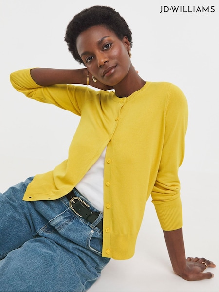 JD Williams Ribbed Crew Neck Cardigan (H22143) | 164 LEI