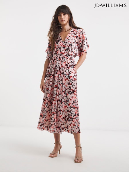 JD Williams Pink Satin Yoryu Kimono Dress (H22152) | €78