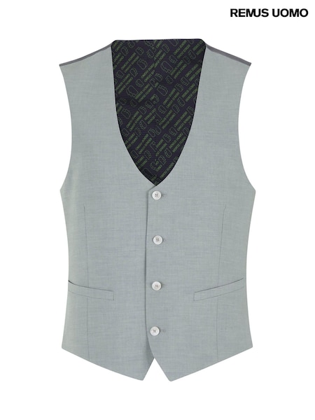 Зелений - Remus Uomo Slim Fit Stretch Waistcoat (H22248) | 3 004 грн