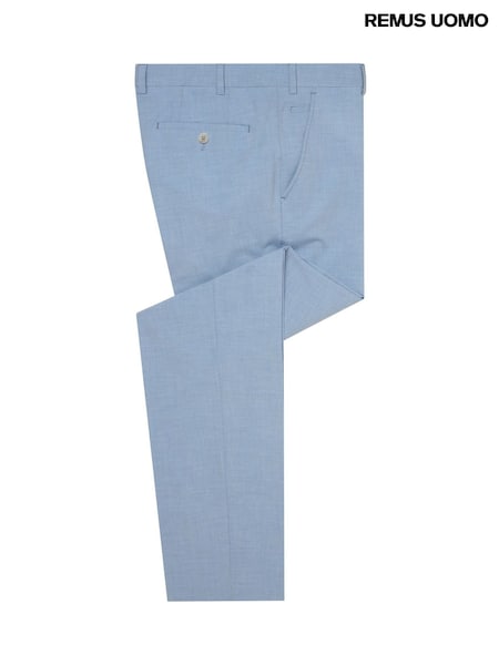 Синій - Remus Uomo Slim Leg Smart Trousers (H22264) | 4 806 грн