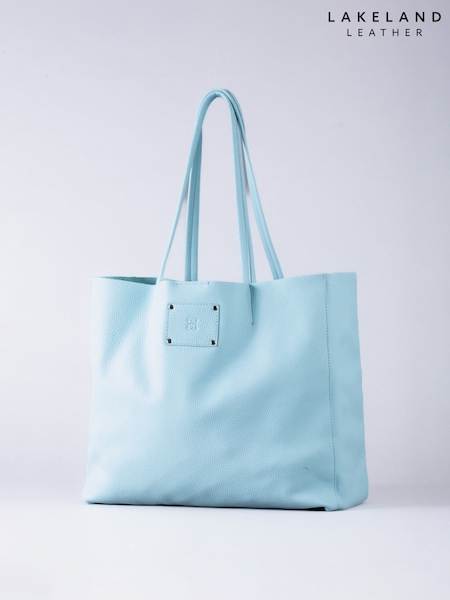 Lakeland Leather Blue Tarn Leather Bucket Bag (H22289) | ₪352