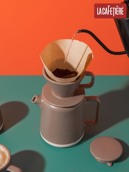 La Cafetiere Set of 2 Drip Brew Coffee Gift Set with Pot and Dripper (H22328) | ‏239 ر.ق.