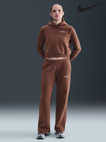 Nike Brown Phoenix Fleece Hoodie (H22342) | €71