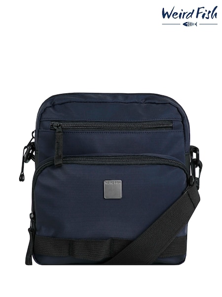 Weird Fish Blue Crowley Commuter Cross-Body Bag (H22406) | ₪201