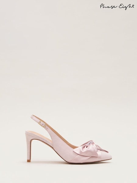 Phase Eight Pink Twist Slingback Shoes (H22477) | 539 QAR