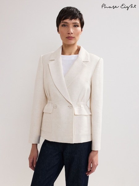 Phase Eight White Harlow Jacket (H22496) | €168