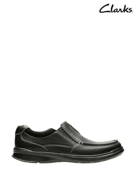 Clarks Black Leather Cotrell Free Shoes (H22551) | kr928