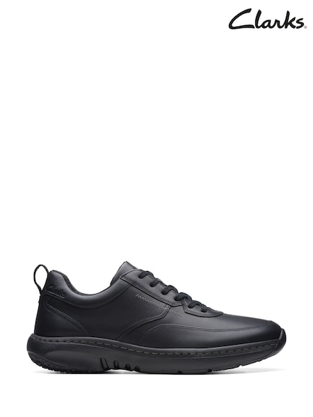 črna - standarden Fit (G) - Clarks Leather ClarksPro Lace Shoes (H22560) | € 118