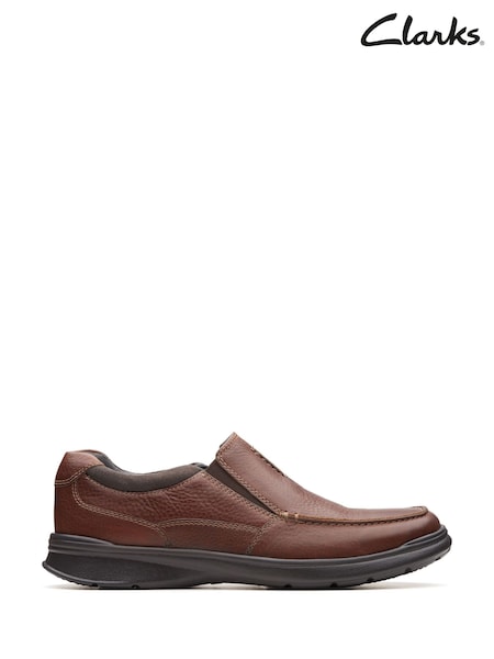 Clarks Tobacco Leather Cotrell Free Shoes (H22569) | € 86
