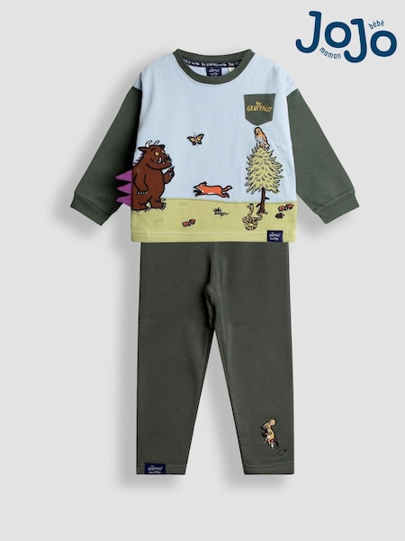 JoJo Maman Bébé Gruffalo Khaki Green 2-Piece Top & Leggings Set (H22579) | AED175 - AED198