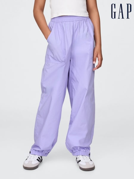 Violet - Gap Poplin Baggy Joggers (4-12yrs) (H22585) | 186 LEI