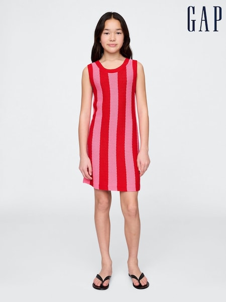 Gap Crochet Stripe Dress (4-13yrs) (H22594) | kr357