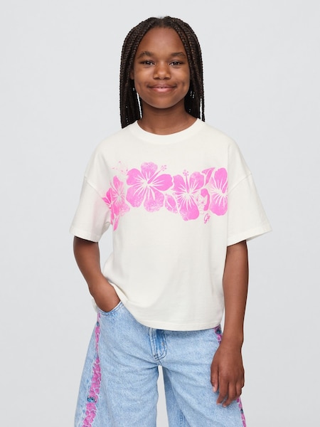 Flores en blanco/rosa - Gap Lilo and Stitch Graphic Short Sleeve T-Shirt (4-13yrs) (H22595) | 20 €