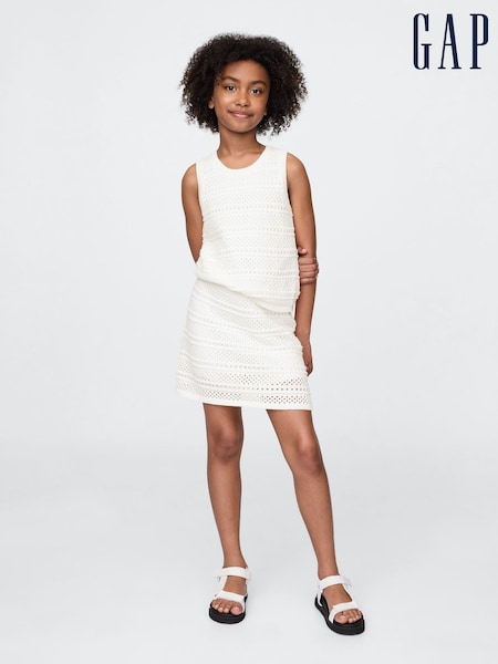 Alb - Gap Crochet Easy Skort (4-13yrs) (H22596) | 186 LEI