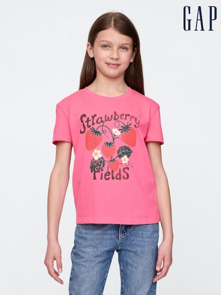 Pink - Gap Graphic T-Shirt (4-13yrs) (H22598) | 14 €