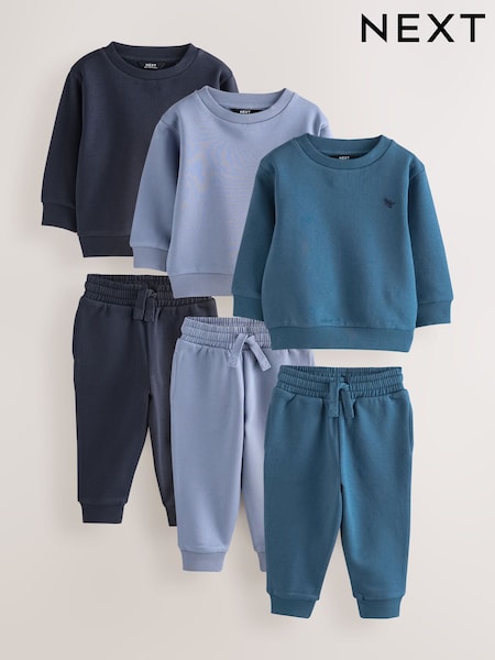 Blue Crew Sweatshirt and Joggers Set 3 Pack (3mths-7yrs) (H22644) | 148 QAR - 208 QAR