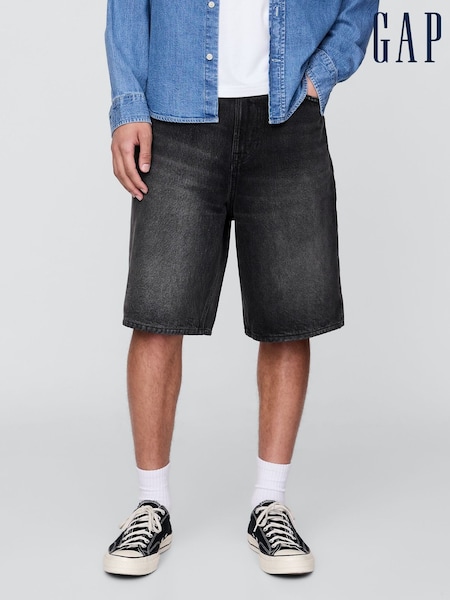 Gap Black 10.5" Baggy Denim Shorts (H22694) | €86