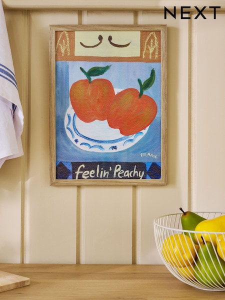 Orange Artist Collection Frankie Thorp Peachy Wall Art (H22747) | €28