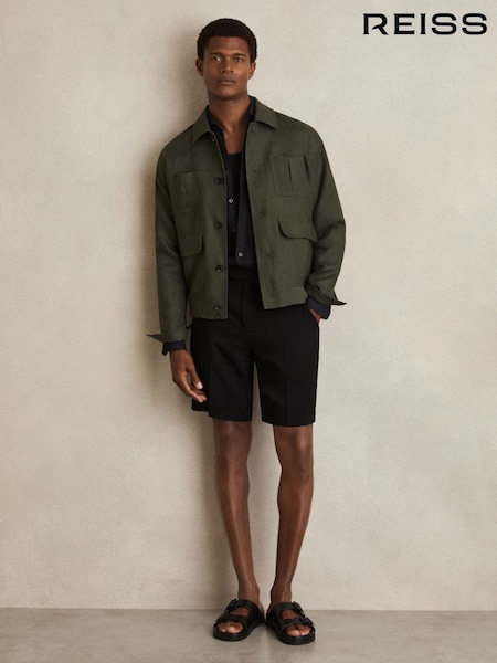Reiss Tanine Side-Adjuster Tailored Shorts (H22924) | 809 LEI