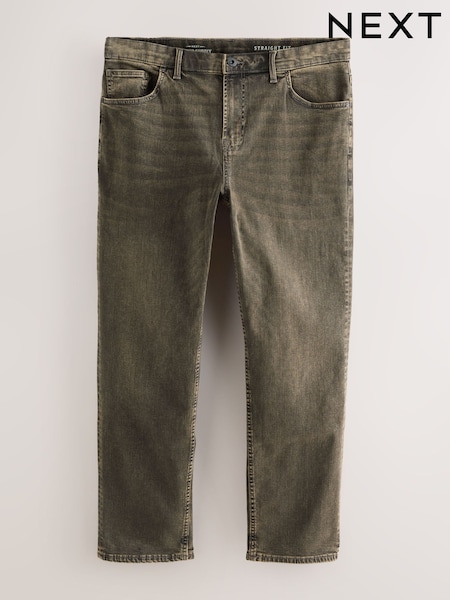 أسود/بني - Straight Fit Classic Stretch Jeans (H22936) | ‏139 ر.ق.