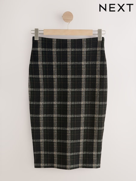 Green/Black Check Brushed Mini Skirt (H23058) | €34