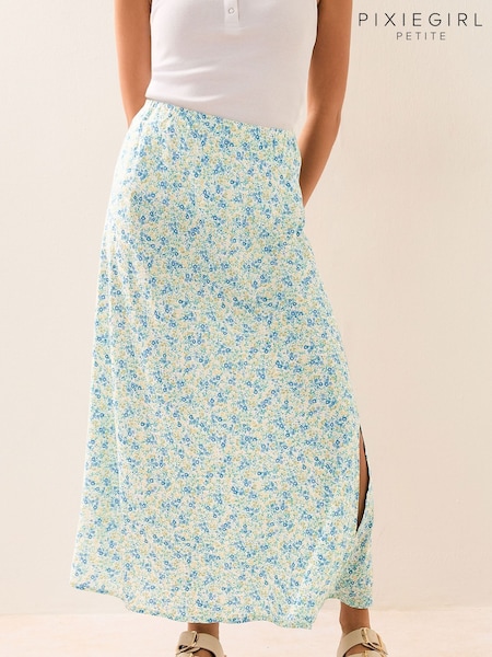 PixieGirl Petite Ditsy A Line Midaxi Skirt (H23082) | ‏146‏₪