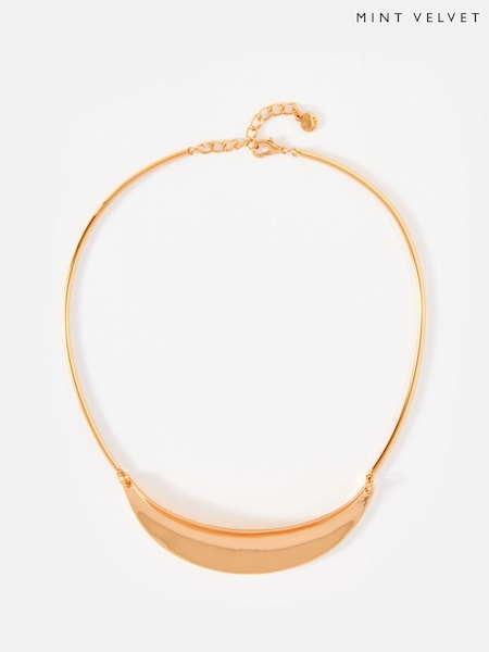 Mint Velvet Gold Tone Collar Necklace (H23100) | €58