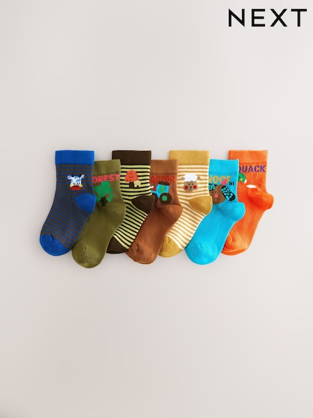 Personajes en colores intensos - Cotton Rich Socks 7 Pack (H23134) | 12 € - 13 €