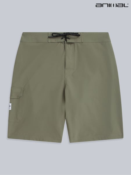 Animal Light Green Mens Brett Cargo UV Max Board Shorts (H23210) | SGD 68
