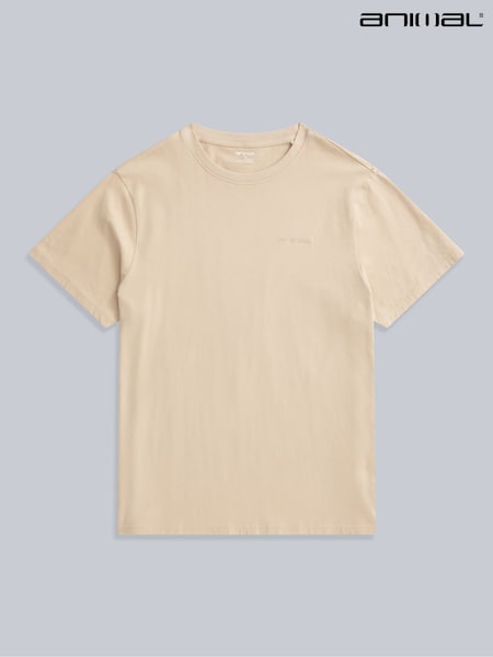Animal Natural Mens Icon Plain 100% Cotton T-Shirt (H23219) | AED134
