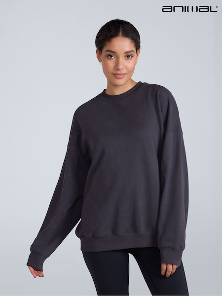 Harmaa - Animal Womens Dakota Collegepaita (H23232) | €55