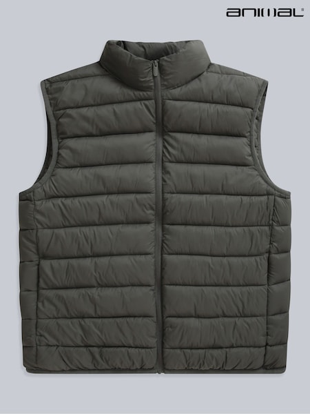 Animal Green Mens Light Cosi Water Resistant Gilet (H23242) | ₪267