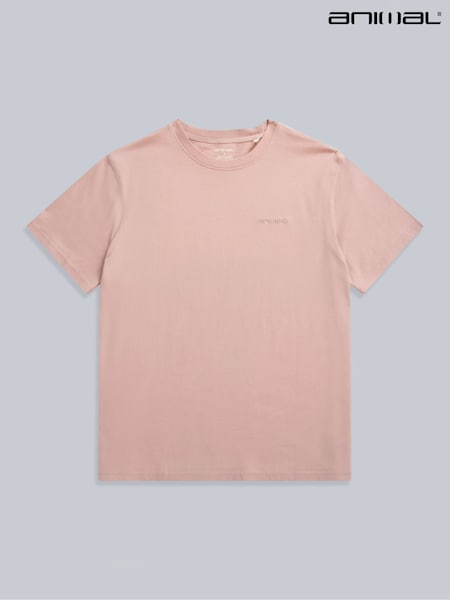 Animal Pink Mens Icon Plain 100% Cotton T-Shirt (H23246) | R$ 225