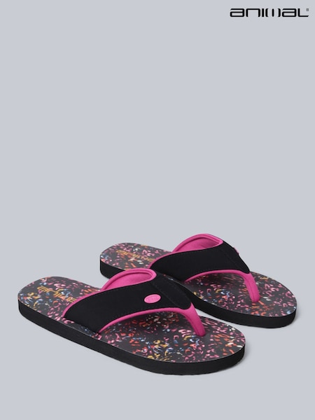 Animal French Grey Womens Swish Flip Flops (H23257) | €36