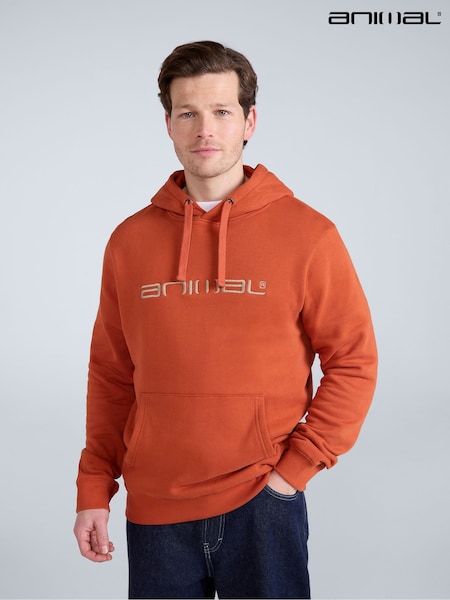 Animal Dusky Orange Mens Driver Logo Hoodie (H23261) | €62