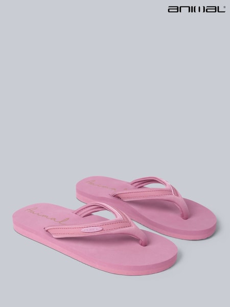 Animal Light Pink Womens Swish Flip Flops (H23266) | R$ 315