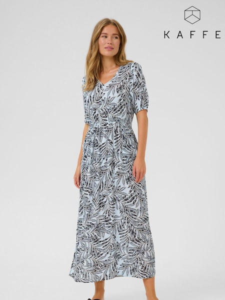 Blue - Kaffe Kaisolde Amber V-neck Maxi Dress