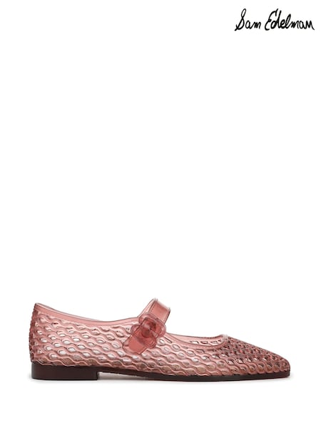 Sam Edelman Regular Fit Pink Michaela Jelly Mary Janes Shoes (H23334) | €127