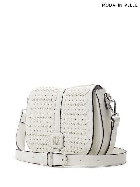 Moda in Pelle Alani Whipstitch Saddle Cross-Body Bag (H23355) | €101