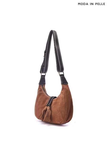 Moda in Pelle Alice Bag Shoulder Bag With Tassle Detail (H23366) | ₪498