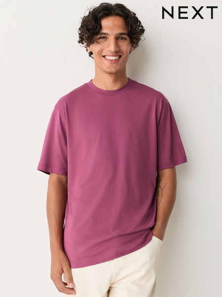 Pink Modal Cotton Lightweight T-Shirt (H23391) | €16