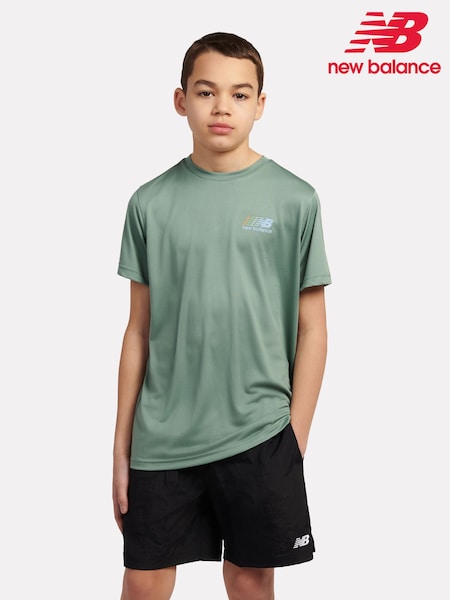 New Balance Green Kids Athletics T-Shirt (H23399) | €35 - €42