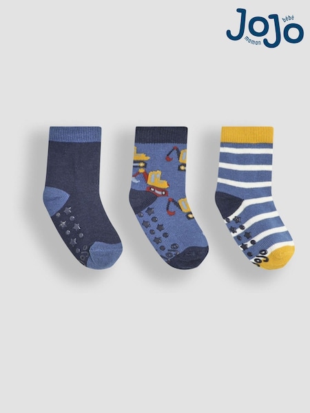 JoJo Maman Bébé Navy 3-Pack Socks (H23435) | €13