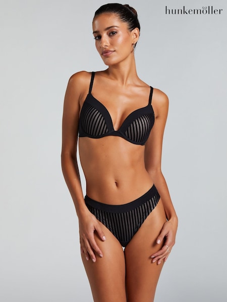 Hunkemoller Pia Brazilian Black Knickers (H23469) | €20
