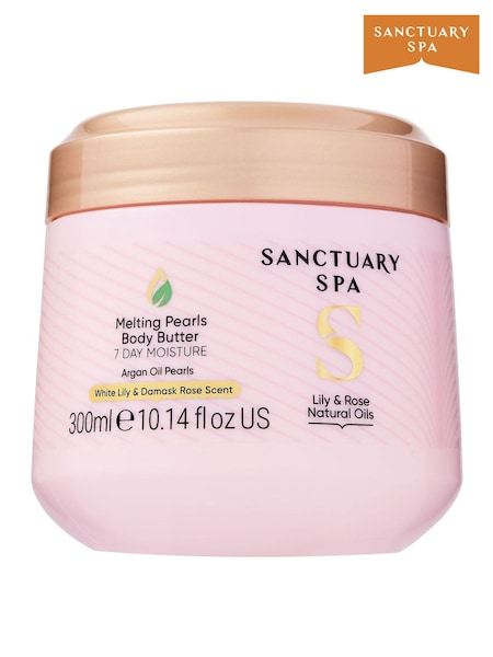 Sanctuary Spa Lily & Rose Natural Oils Melting Pearls Body Butter 300ml (H23626) | €22