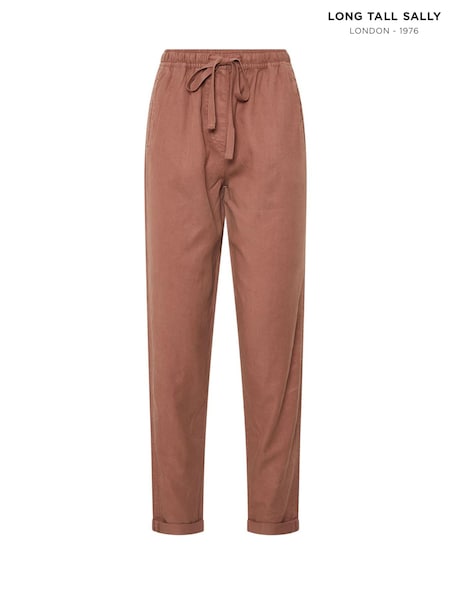 Long Tall Sally Brown Lyocell Blend Joggers (H23893) | R$ 385