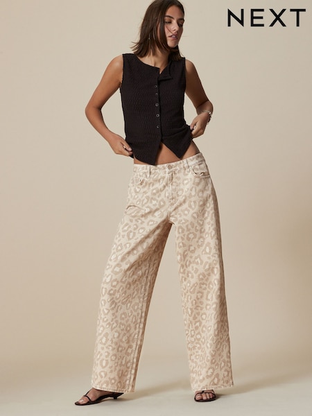 Leopardenmuster, Neutral - Jeans (H24013) | 67 €